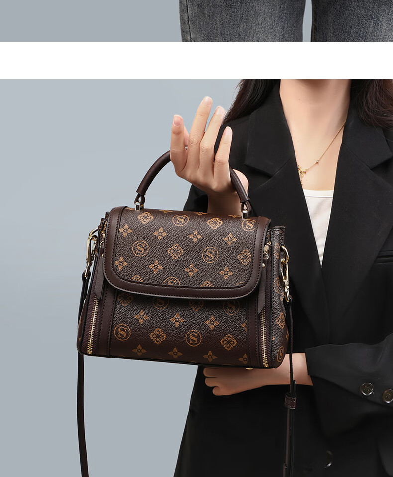 Aiqinghai Handbag, Women's Shoulder Crossbody Tote Bag, Versatile Mom Bag, Light Luxury Birthday Mother's Day Gift, Practical Present for Mom 2