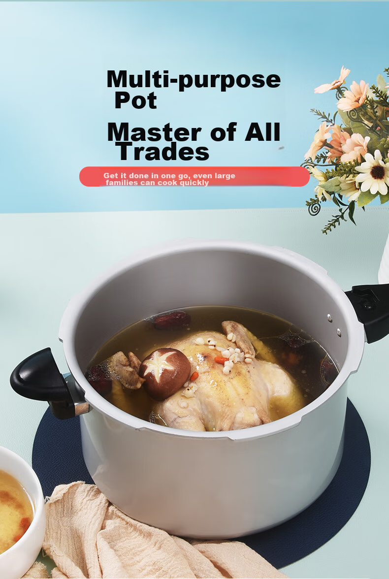 Shuangxi Aluminum Alloy Pressure Cooker Compatible with Gas And Induction Stoves, Explosion-Proof Small Household Pressure Cooker for 1 Person, 18CM/3.2L 7