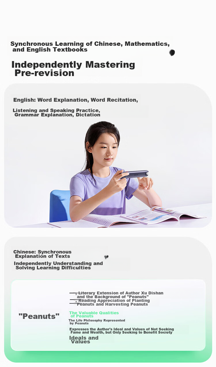 IFLYTEK AI Dictionary Pen P30 Pro English Reading Pen Learning Device, English Translation Tool, Suitable for All Ages from Preschool to High School 17