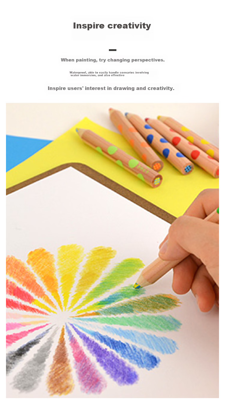 KOKUYO Student Drawing Water-Soluble Colored Pencils, Hand-Drawn Coloring And Filling Pencils, 24 Colors/pink Packaging, WSG-ENWC01P 5