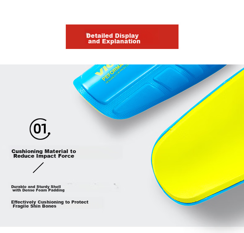 VICLeO Children And Youth Soccer Shin Guards And Ankle Pads, Insert-Type, One Pair, V820216, Fluorescent Yellow 13