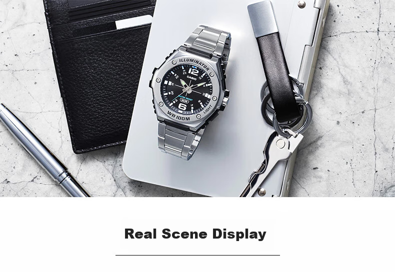 Casio Watch for Men, Black Knight Black Gold Sports Youth Student Waterproof Digital Watch for Men And Women, MCW-200H 47