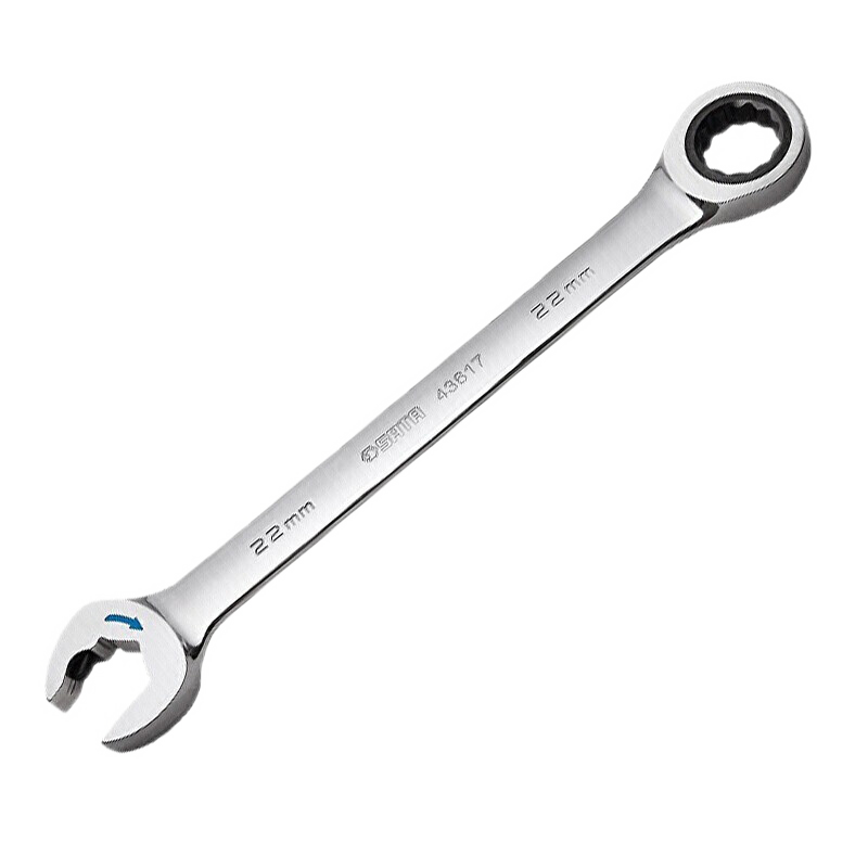SATA Fully Polished 10MM Open-End Ratchet Wrench 43606 (Multiple Sizes Available)