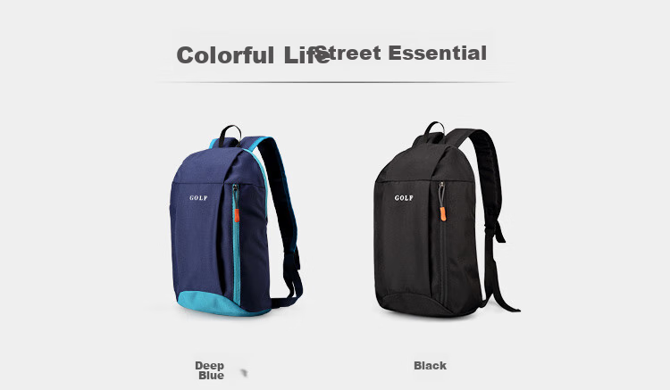 GOLF Men's Backpack, Casual Travel Mini Backpack, Lightweight Small Schoolbag, 5I032885J, Black 10