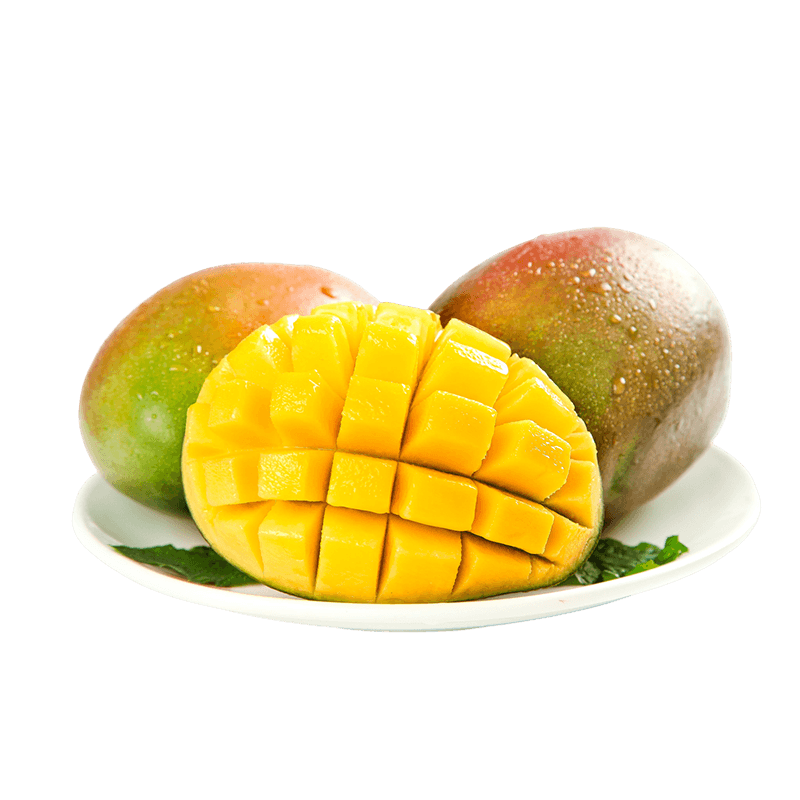 惠寻京东自有品牌 广西大青芒果新鲜水果带箱3斤单果300g+