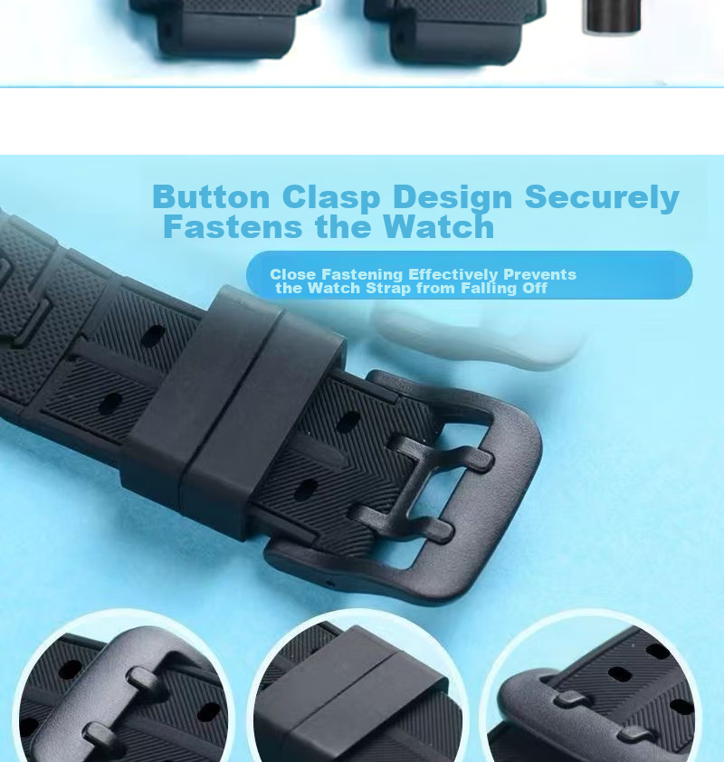 MAIKUQI Compatible Silicone Watch Band for Xiaotiancai Children's Smartwatch Z2/Z3/Z5/Z5A/Z6/Z6A/Z7/Z7A/Z8/Z9 + Screwdriver, Black 5