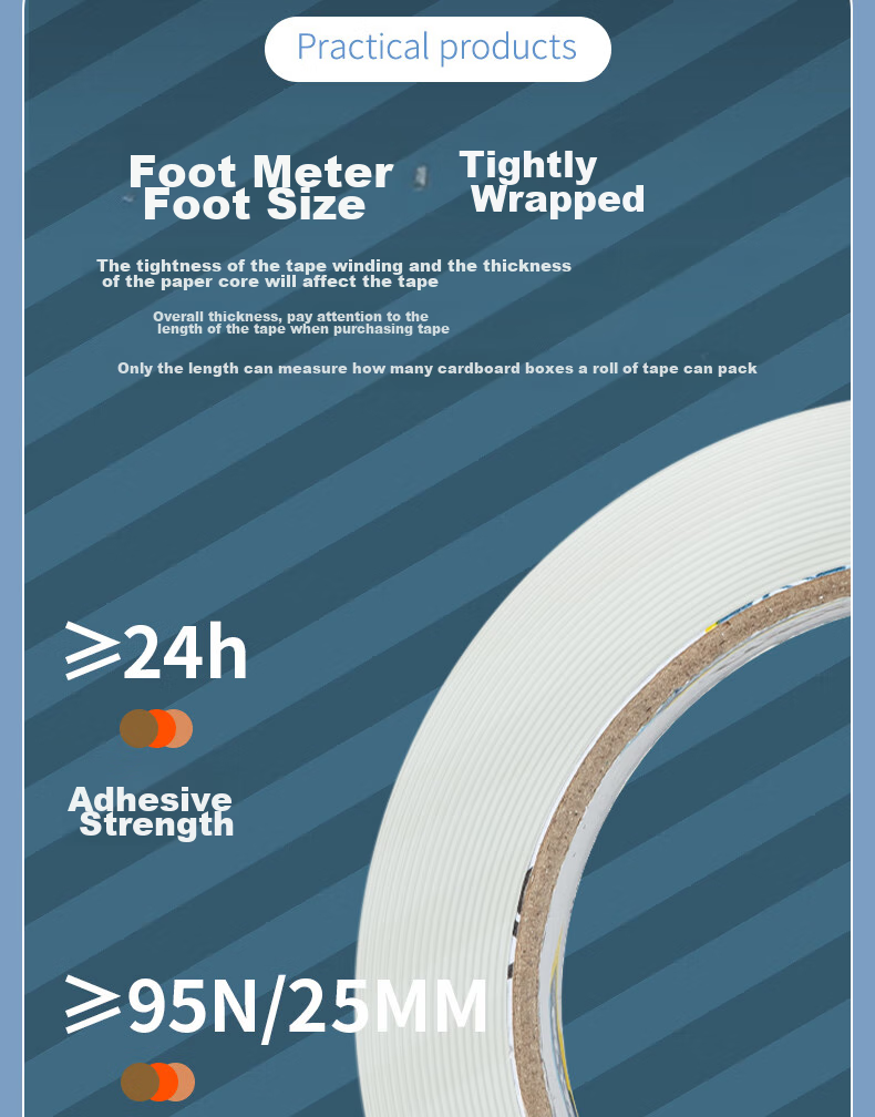 Deli High-Quality Transparent Packing Tape, 48mm*100y*50um (91.4m/roll), 6 Rolls/tube, Office Supplies, 33548 8