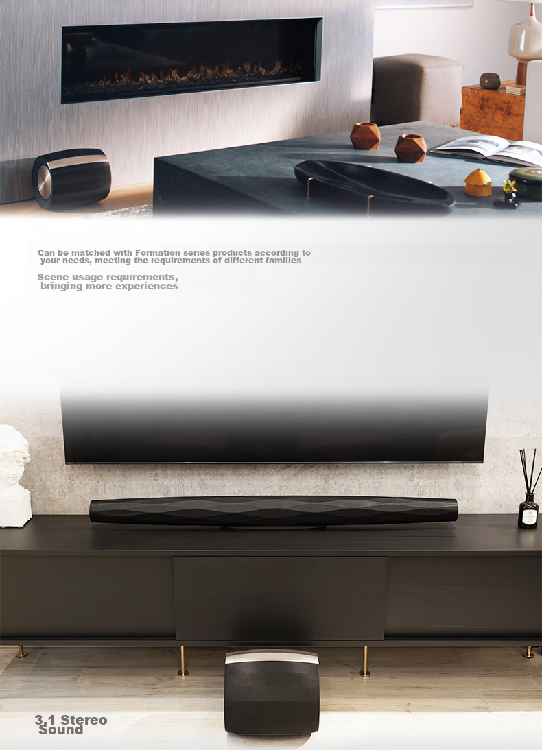 Baohuaweijian Formation Bass Wireless Bluetooth Home Subwoofer Speaker B&W Home Theater HIFI Active Subwoofer Speaker Gift for World Cup 11