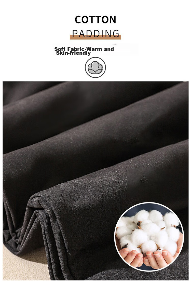 Yishangmei White Duck down Pants for Women, High-Waisted Fleece-Lined Thickened Harem Pants, Loose-Fitting Winter Outerwear, Black, 2XL 6