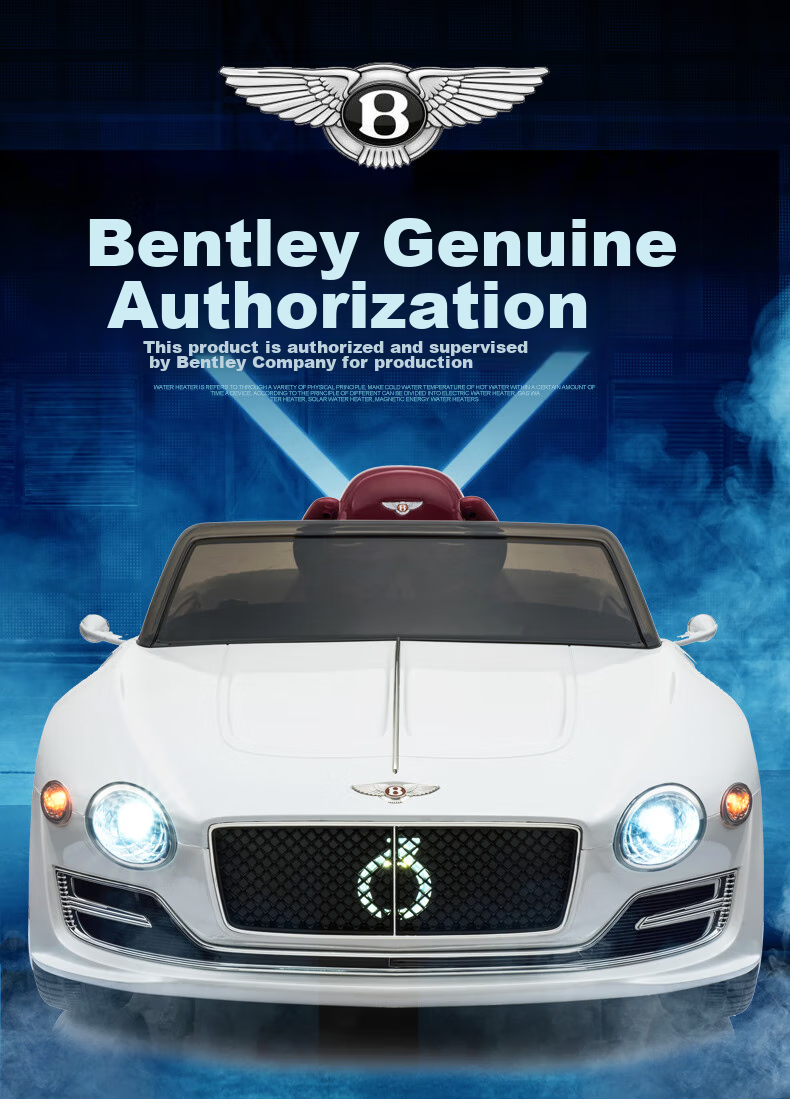 BeRica Children's Electric Car, Four-Wheel Vehicle, Authorized by Bentley, Remote Control Toy Car for Boys And Girls, Rideable, Baby Gift 3