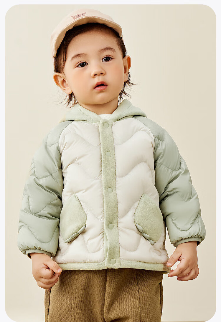 Minibala 【Three-proof】Kids Lightweight Warm Down Jacket Cute Hooded Coat for Boys and Girls 2025 Winter New Arrival 14