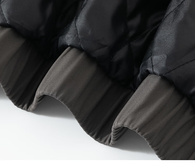 FIRS Men's Autumn Winter Quilted Thickened Warm Windproof Stand Collar Business Casual Comfortable Skin-friendly Pocket Jacket 13