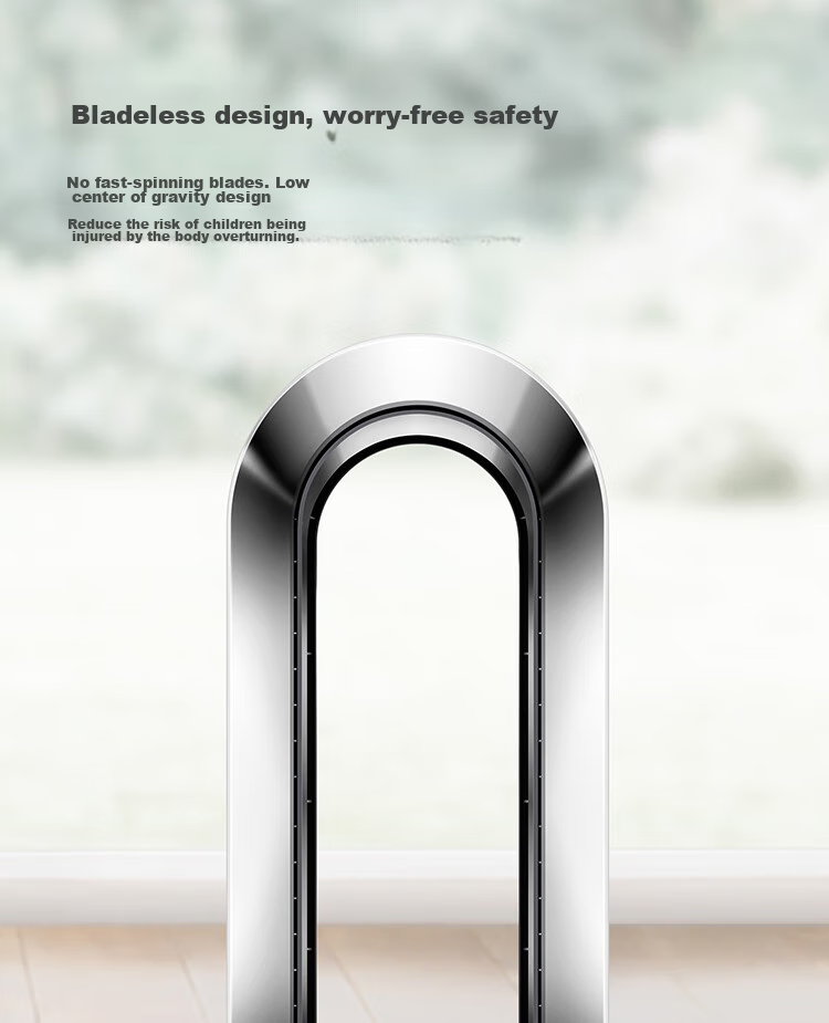 DYSON AM07 Bladeless Fan, Floor Fan, Powerful And Stable Air Flow, Imported Air Circulation Fan, Silver White 5