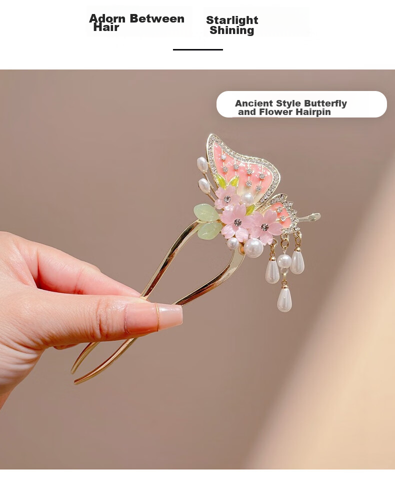 Gunai 2026 Ancient-Style Hairpin for Women's Hanfu, Ethereal Tassel Hair Stick, Hair Accessory, Birthday Gift for Girls 10