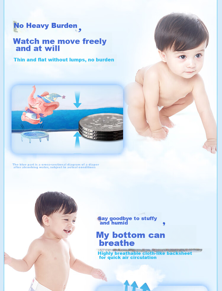 Anerle [No Carbamide] Ultra-Soft Leak-Proof Diapers XL 29 Pieces (For 13kg And Above), Ultra-Thin Breathable Nappies 5
