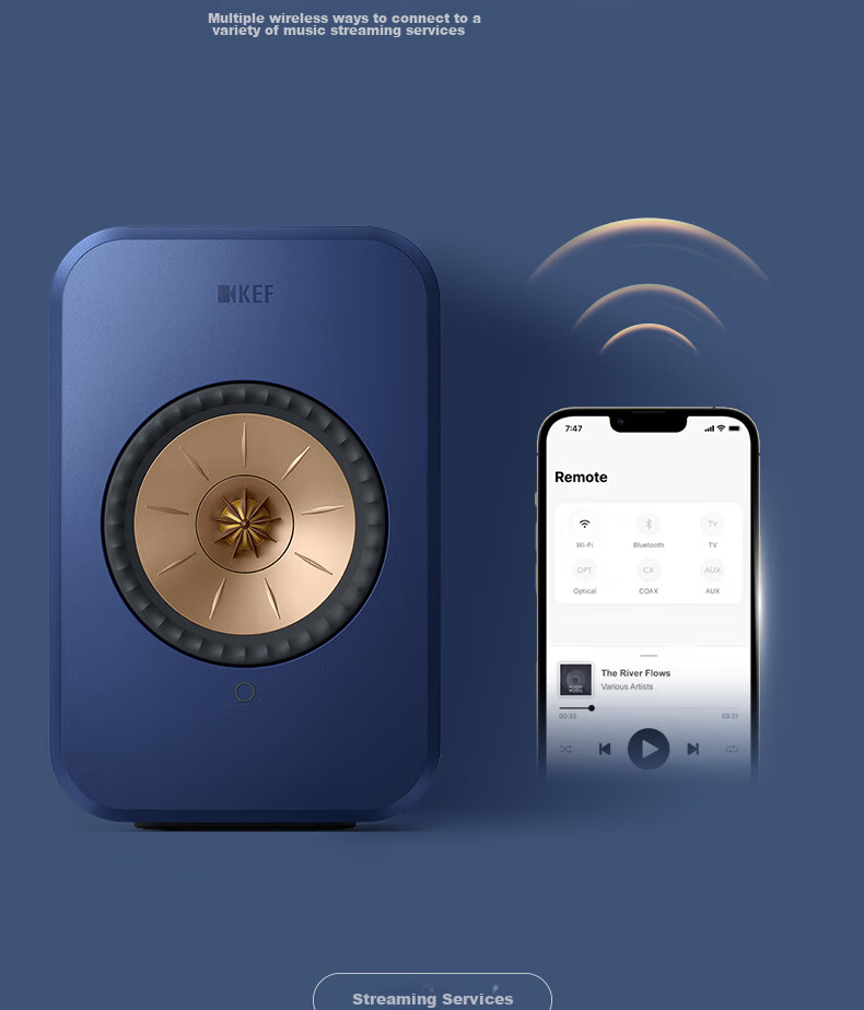KEF LSX II Desktop Computer Speakers, Wireless HiFi 2.0 Stereo Bluetooth Active Speakers, High-Fidelity Living Room TV Sound System, Gift Subsidy, Carbon Black Color 11