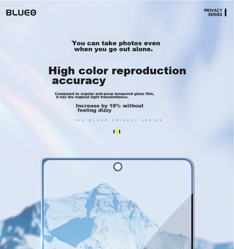 Lanxingxiansheng Privacy Screen Protector for Samsung W25, Anti-Peeping Tempered Glass Film, W25 Phone Film, High-Definition Screen Protector, Anti-Spy, Anti-Peeping, Shatterproof Protective Film 14