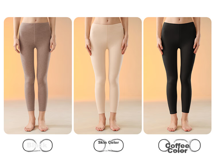 LangSha Women's Thermal Underwear, Tight-Fitting Warm Fleece-Lined Pants for Winter And Autumn, High-Waisted Leggings, Cashmere Base Layer Pants 18