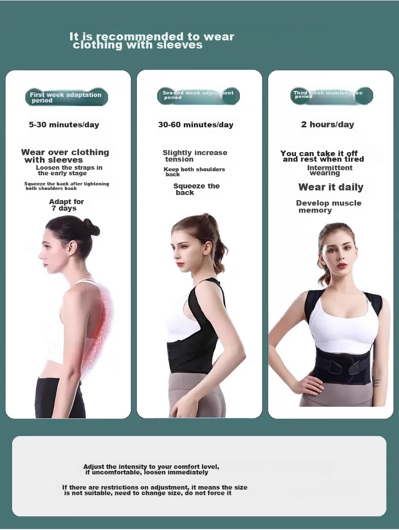MAOHUO Back Correction Belt, Unisex, Lightweight And Breathable, for Adults And Students, Hunchback Correction Tool, Abdominal Shaping And Body Slimming Wear 8