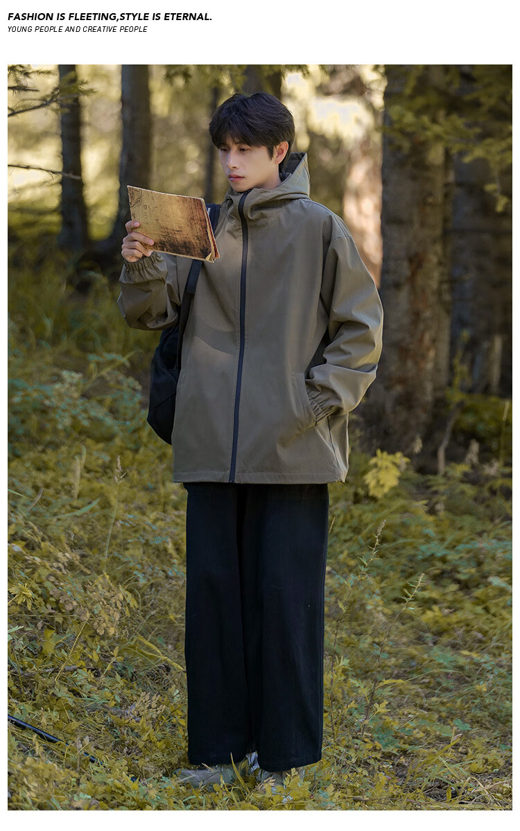 MMOPTOP Black Knight Outdoor Sports Jacket for Men And Women, Spring And Autumn Functional Workwear Hiking Coat, Black, Size M 12