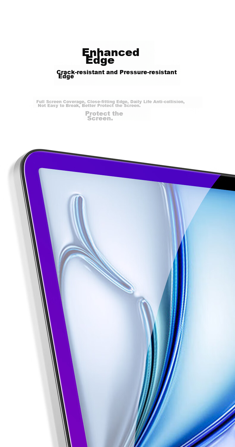 CangHua Tempered Glass Screen Protector for 2026 IPad Air 11, Eye Protection Anti-Blue Light, 11-Inch M4 Chip, Compatible with 2025 IPad Air 8/7/6 Apple Tablet Protective Film 12