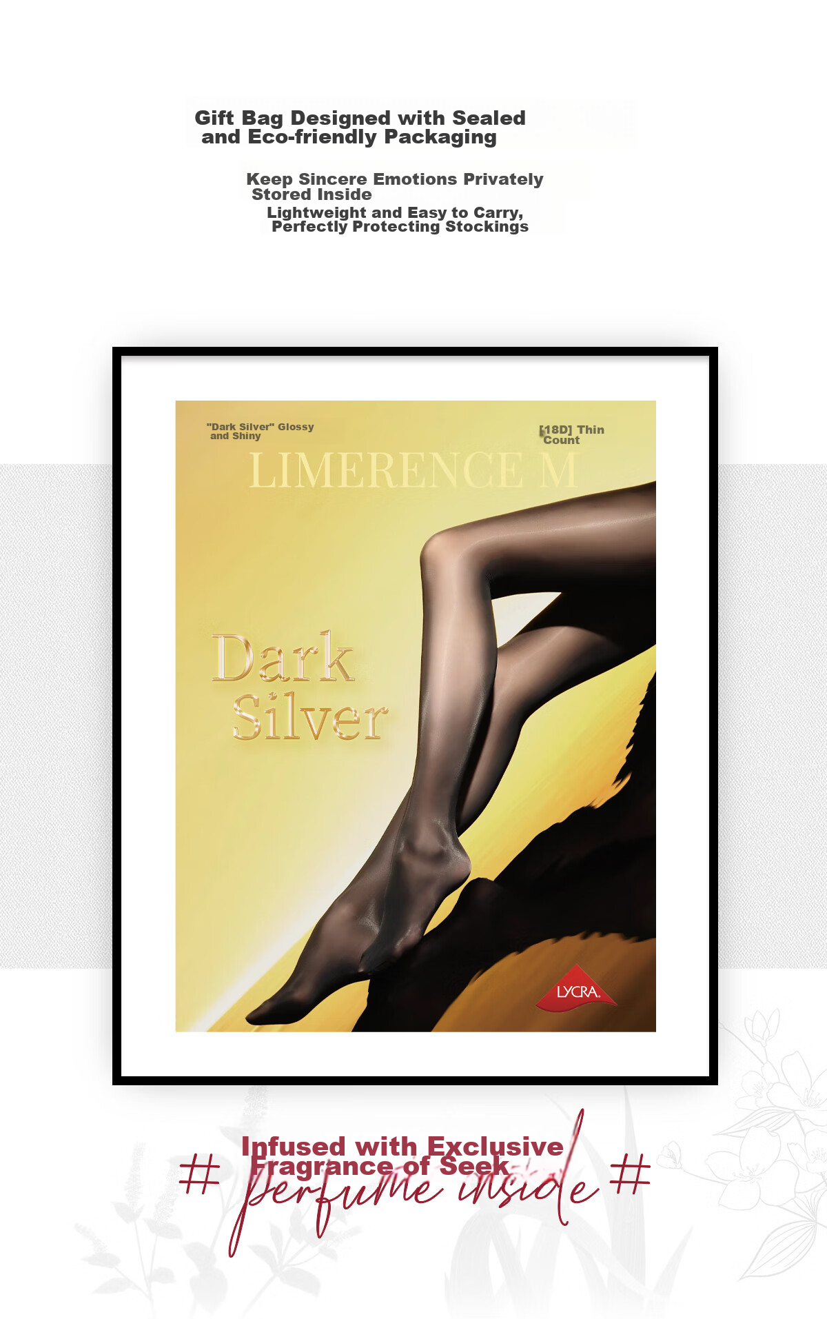 Limerence M [Dark Gold] Stockings, 18D Ultra-Thin Silky Smooth Shiny Sexy Pantyhose, Sand Color (High-Waist Seamless), Size M 11