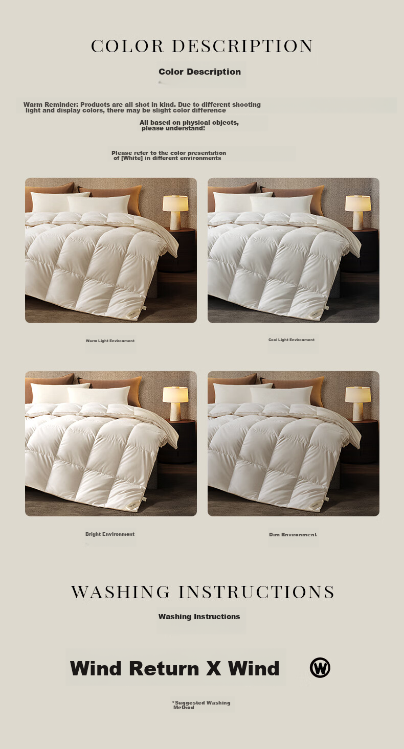 Canasin 95 Goose Down Comforter, Antibacterial And Water-Resistant, Warm Winter Duvet, Down Weight 2.1 Jin (1.05 Kg), 200*230cm [White] 14