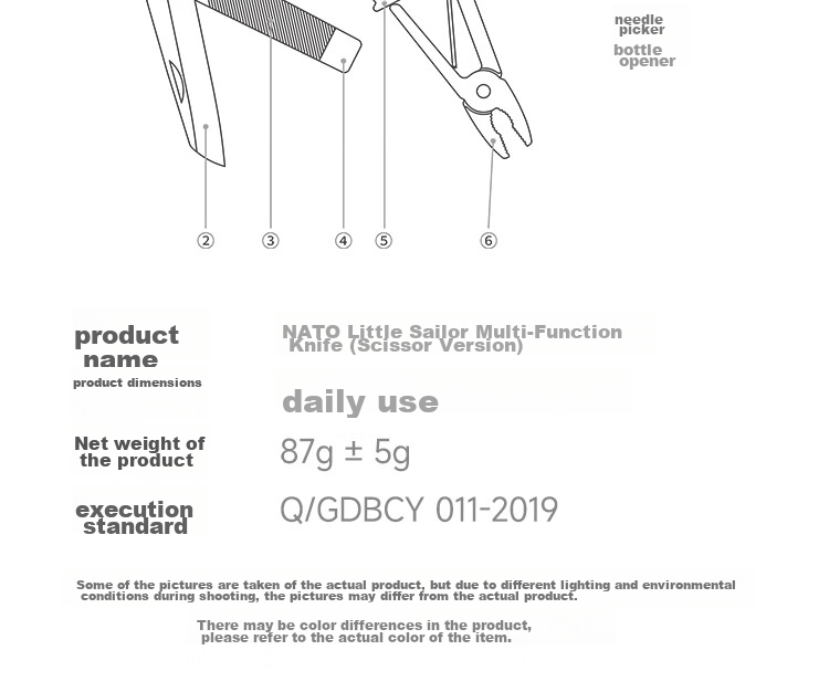 NexTool Outdoor And Home Multifunctional Pliers, Needle-Nose Pliers, Compact And Portable, Small Scissors, Pointed Pliers, Small Water Pliers 24