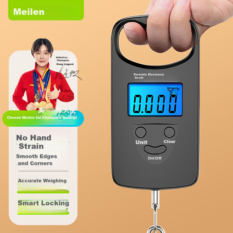 Meilen Handheld Scale, Electronic Scale, Portable High-Precision Weighing Scale, Mini Hanging Scale, Spring Scale, Luggage And Express Delivery Scale