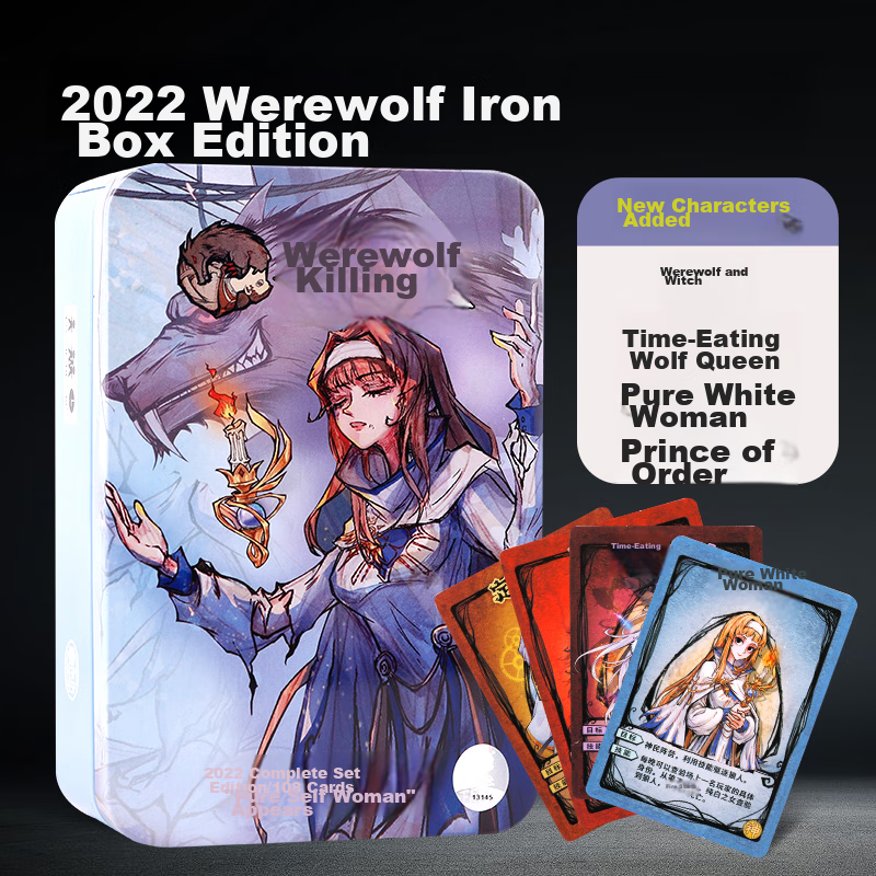 Langrensha Card Game Complete Set, 2025 Deluxe Edition Board Game, Dark Night Please Close Your Eyes to Kill, Casual Party Game, Children's Toy