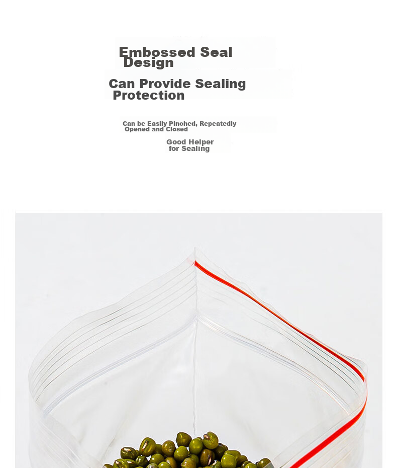 Deli Food Storage Bags, Size 3, 9.5*7cm, Waterproof, Dustproof, Fresh-Keeping, PE Transparent, 100 Pieces Transparent, 3022 3