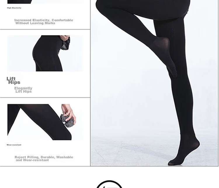 Afandi Autumn New Women's Leggings, 1500D Extra-Large Crotch, Terry Fire God Velvet, Fleece-Lined Thickened Double Warm Pants 11