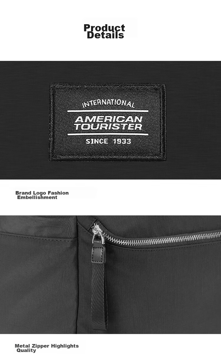 AMERICAN TOURISTER Laptop Backpack, Large Capacity, Multifunctional, Stylish Commuter Backpack, NM2, Black 12