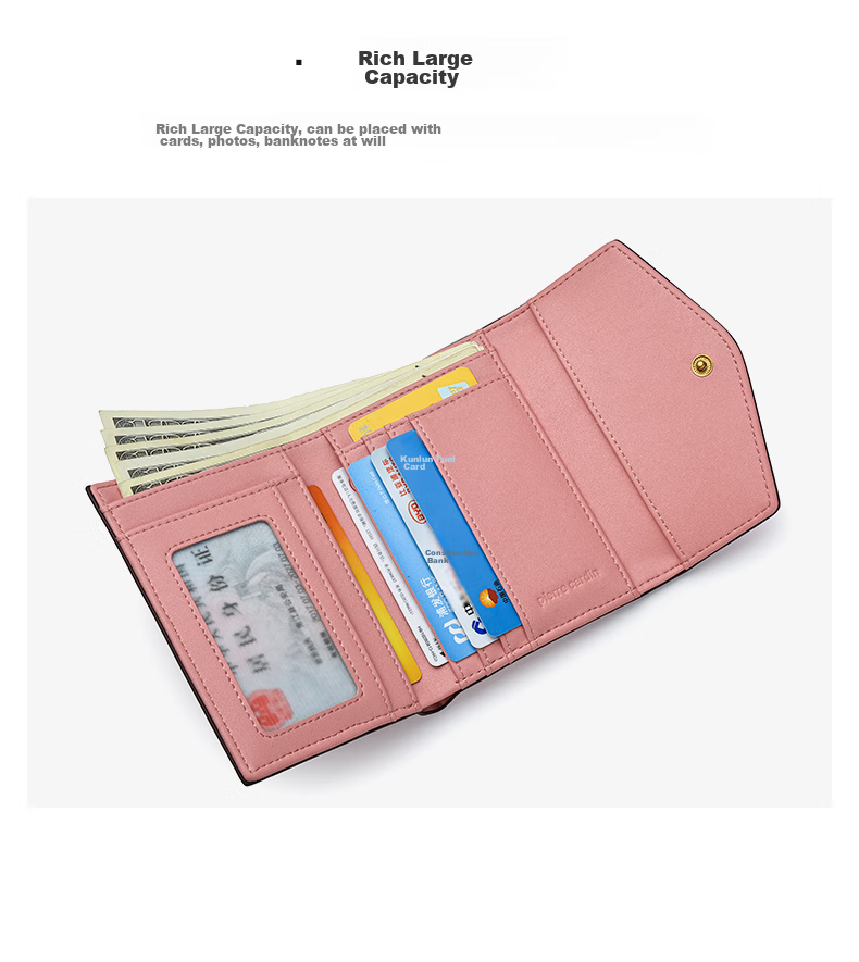 Pierre Cardin Handbag, Holiday Birthday Gift for Women, Top-Grain Leather Bag, Ladies Wallet, Multi-Card Holder Bag 9