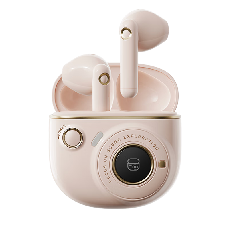 EDIFIER TO-U3 Plus True Wireless Bluetooth Earphones, Semi In-Ear Headphones, Gift Box, Compatible with Apple, Huawei, Xiaomi, OPPO Phones, Ivory Pink, Graduation Gift