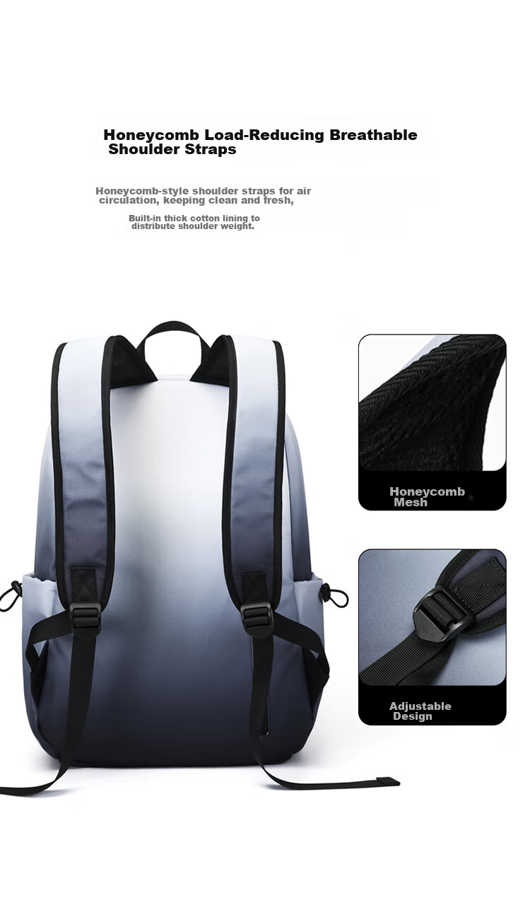 GOLF Backpack for Men And Women, Travel Laptop Bag, 15.6-Inch Computer Backpack for Students, Gradient Cycling Sports Backpack 9