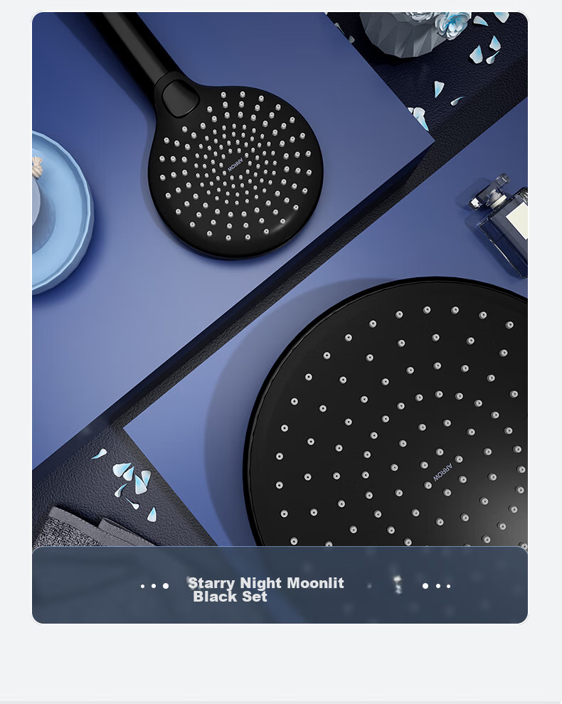 ARROW High-Pressure Handheld Shower Head, Bathroom Descaling Large Shower Head, Shower And Bathing Lotus Head, Pressurized Top Spray Head 15