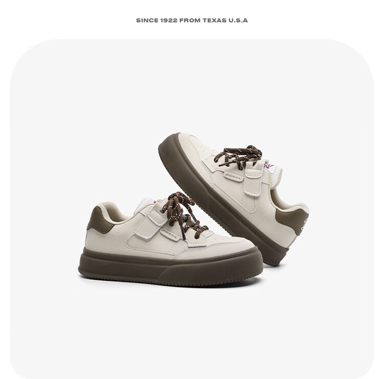 Dickies Children's Canvas Shoes, New Spring And Summer Style for Girls, Casual Shoes with Fleece Lining, Comfortable Training Shoes for Older Kids, Lightweight Versatile White Sneakers for Students 27