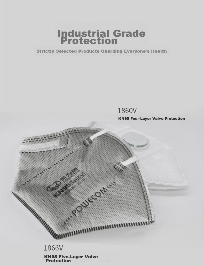 Baoweikang 1890V Head-Mounted Activated Carbon Mask KN95 with Breathing Valve, Dust-Proof Anti-Smog Construction Formaldehyde Odor PM2.5 Breathable Protective Mask (1 Box of 30 Pieces) 10