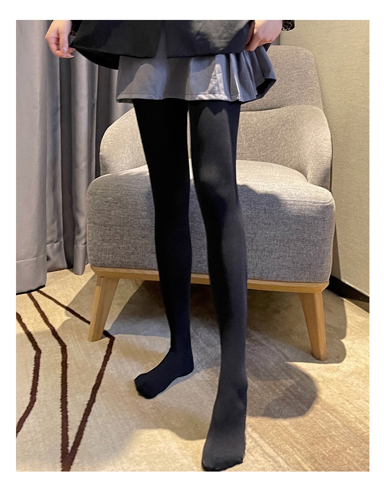 LangSha Black Sheer Pineapple Patterned Slimming Versatile JK Style Tights Pantyhose Nude Effect 10
