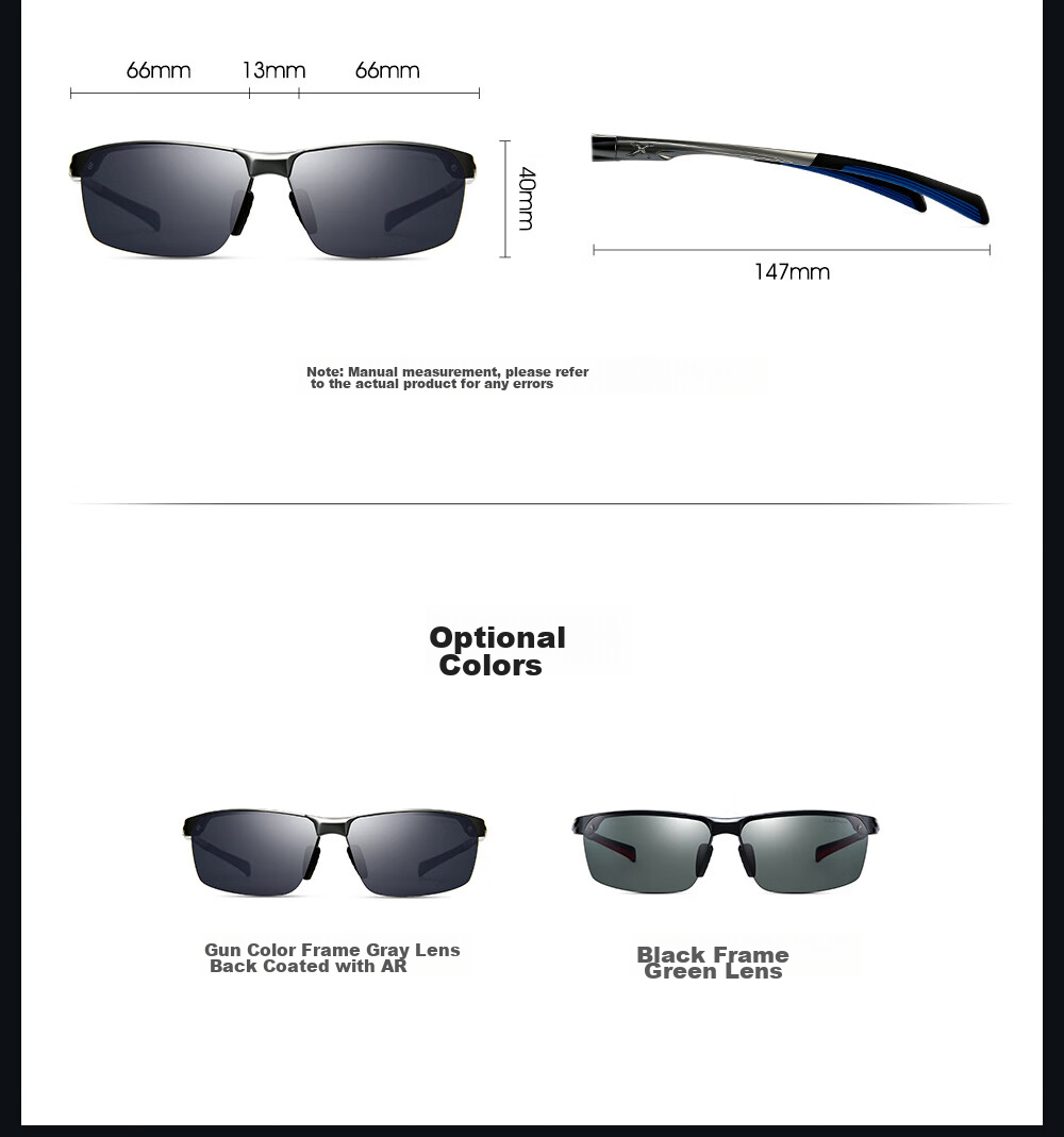 CAXMAN Sunglasses for Outdoor Sports, Hiking, Fishing, Casual Polarized Men's Sunglasses, Driving Glasses, Cycling Sunglasses 10