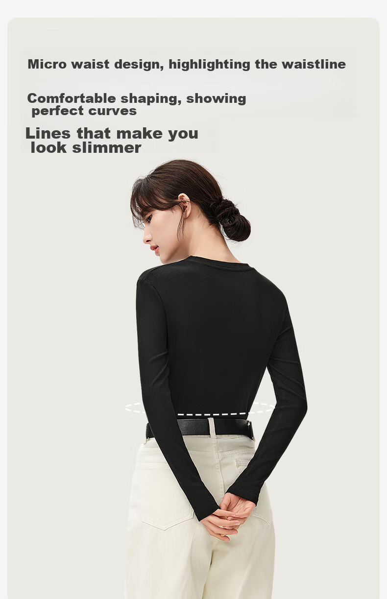 Jianyun Modal Cotton Turtleneck Base Layer, Women's Slim-Fit Long-Sleeve Undershirt, Stylish Spring And Autumn Top, Suitable for Outer Wear 14