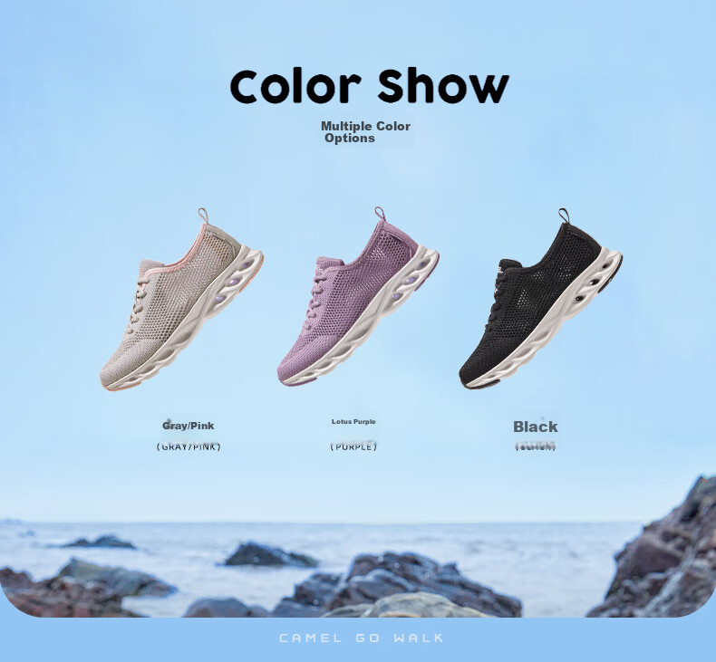 CAMEL Sports Shoes, New Summer Men's Sneakers, Breathable Mesh Shoes, Non-Slip And Wear-Resistant, Casual Athletic Footwear for Fathers And Elderly 14