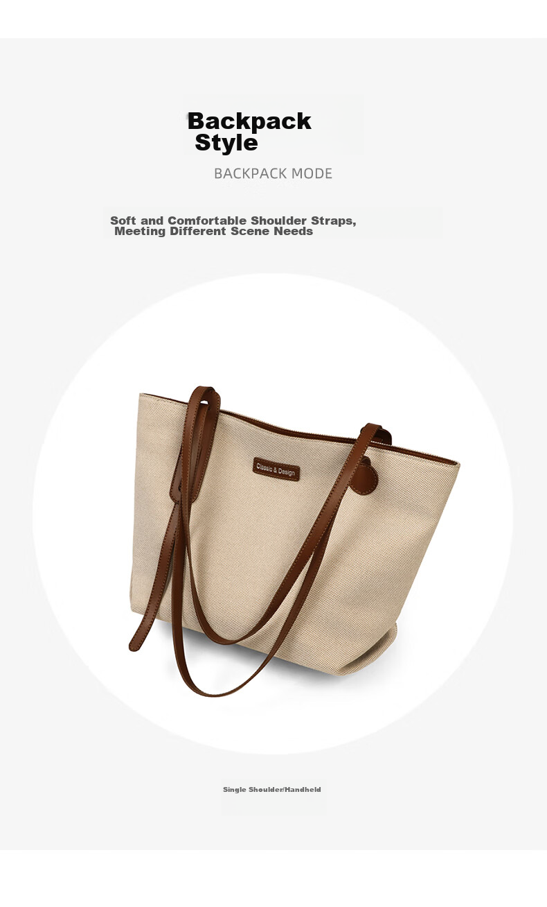 Aiqinghai Handbag, Women's Tote Bag, Shoulder Bag, Brand Large Capacity Handbag, Birthday Mother's Day Gift, Practical Present for Mom 9