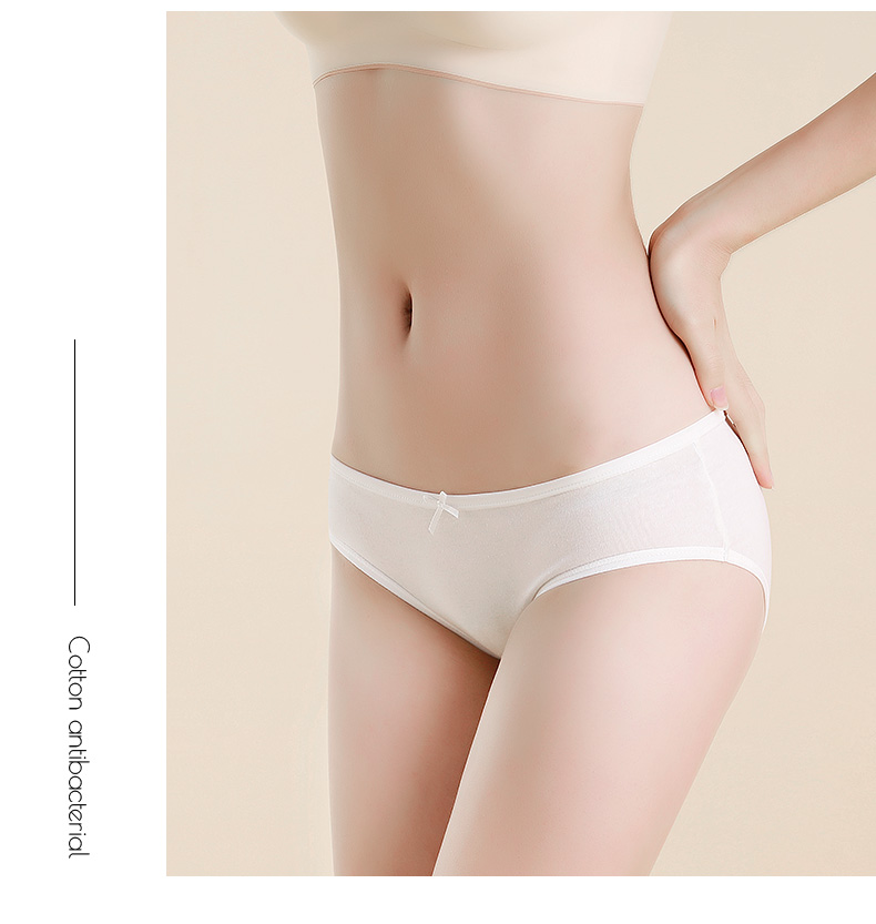 LangSha Women's Underwear, 7 Pieces, Pure Cotton, Large Size, 10A Antibacterial Crotch, Women's Panties, Simple Mid-Rise, Comfortable Triangle Briefs for Wome 21