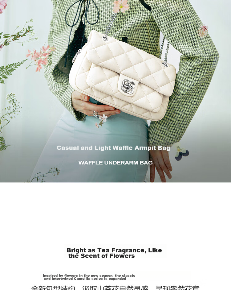 JUST STAR Handbag for Women, 2026 New Style Bag, Light Luxury Shoulder Crossbody Bag, Underarm Bag, Ladies' Purse, Birthday Gift for Wome 2