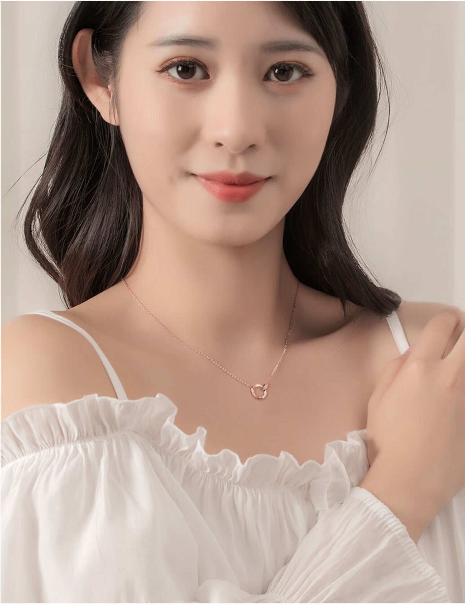 GLTEN Mobius Ring 999 Pure Silver Necklace, Women's Jewelry, Birthday Gift, Light Luxury Niche Pendant, for Girlfriend Or Wife 10