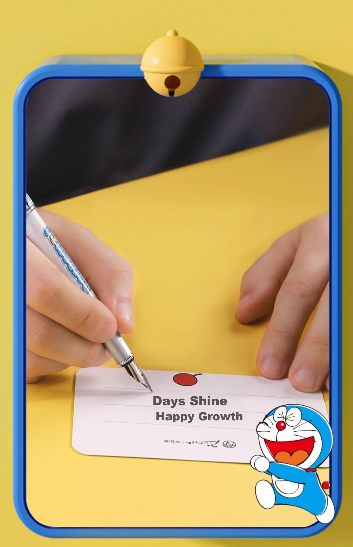 Pimio Doraemon Heart Cartoon Fountain Pen Set, Anime Collaboration Birthday Gift, Daily Handwriting Practice Gift Box Set, 0.38 Dark Nib 8