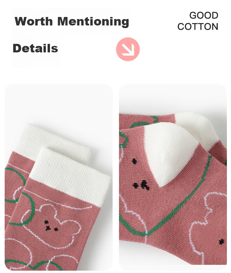 LangSha Children's Socks, Girls' Spring Autumn Winter All-Season Mid-Calf Cotton Socks, Comfortable Elastic Breathable Princess Socks for Older Girls 14