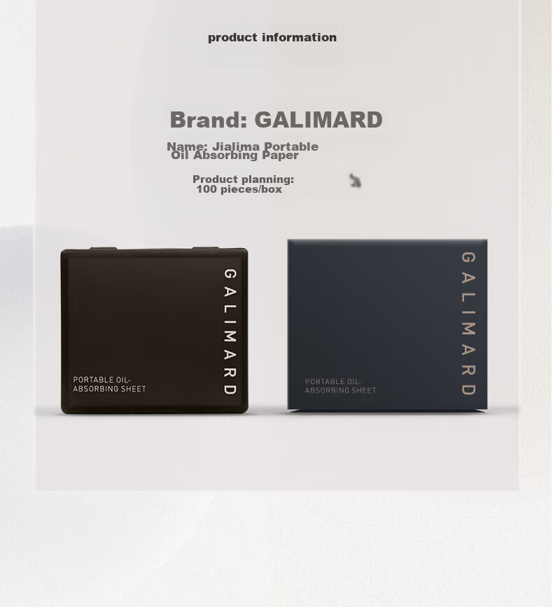 GALIMARD Portable Oil-Absorbing Paper, Facial Oil Control, Non-Absorbent Water, Refreshing Charcoal Oil Removal, 150 Sheets, Gift for Wome 6